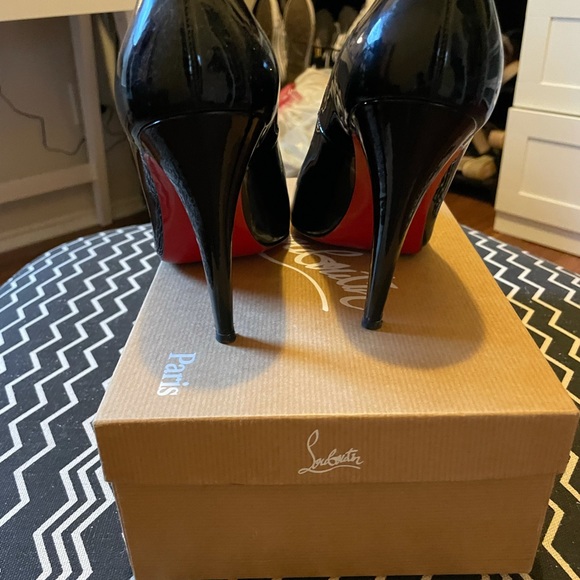 Authentic Christian Louboutins in Black Patent Leather - Picture 5 of 6
